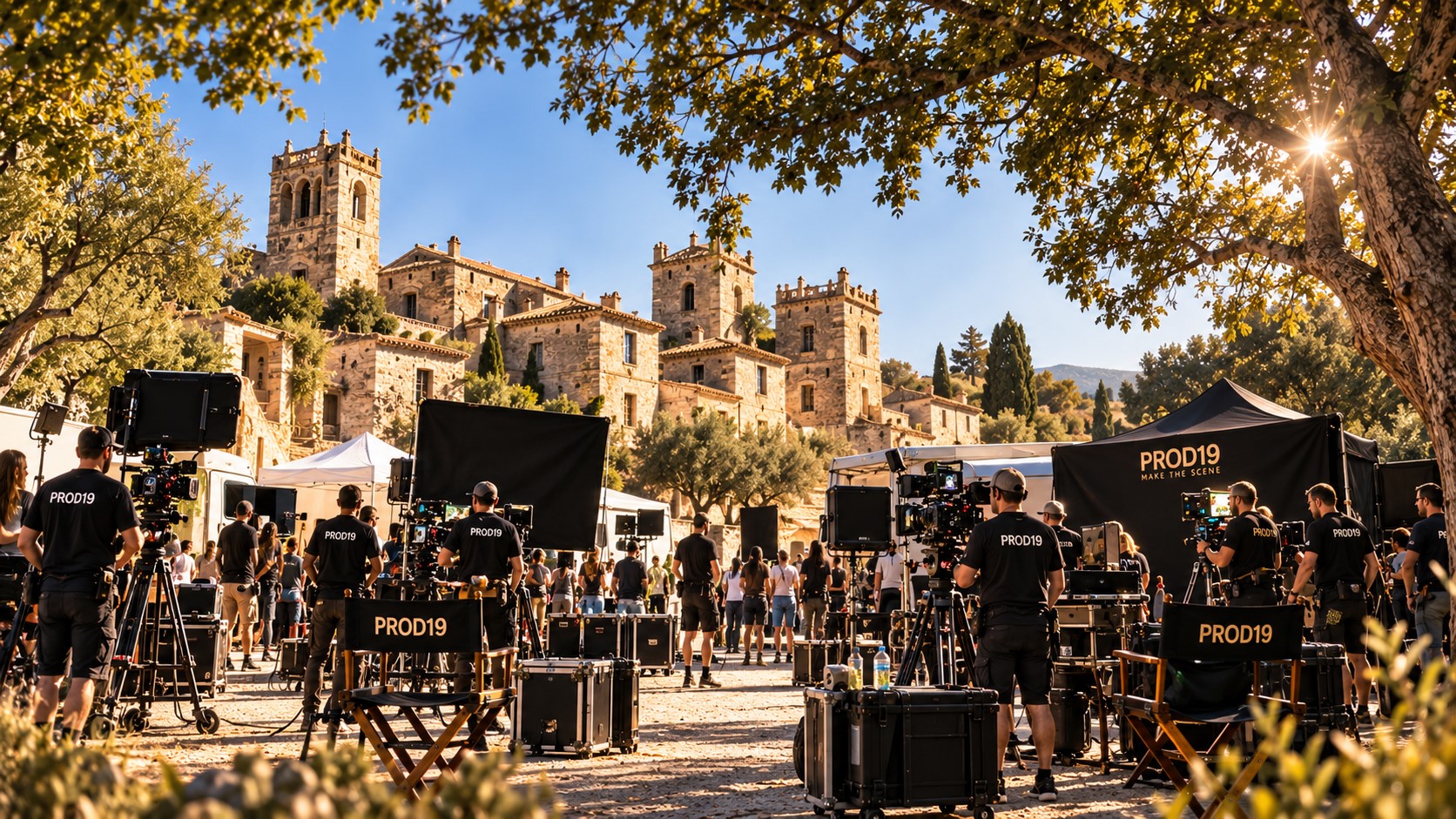 Coulisses d'un tournage cinéma