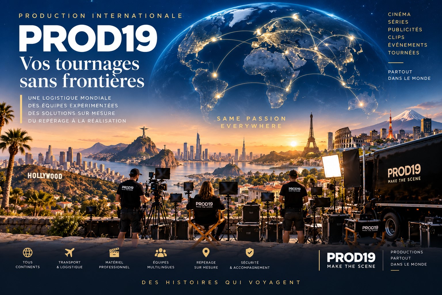 Production internationale PROD19 - tournages sans frontières
