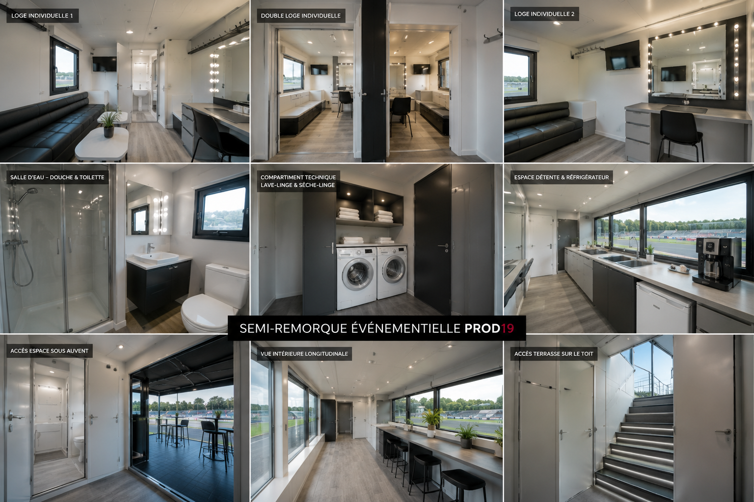 Intérieur semi-remorque événementielle PROD19