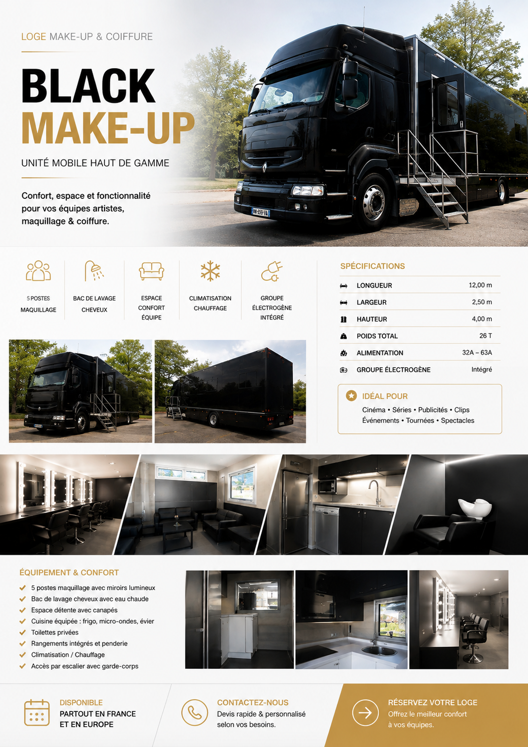Plaquette BLACK MAKE-UP loge HMC maquillage coiffure PROD 19
