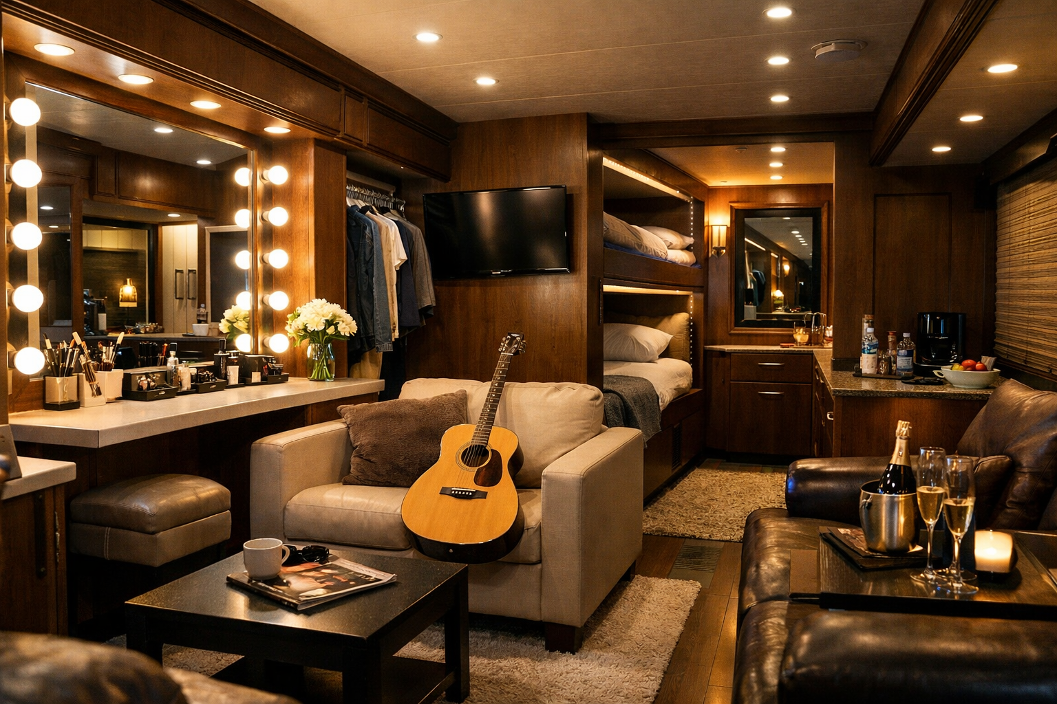 Loge professionnelle mobile pour artistes, comédiens et productions cinéma