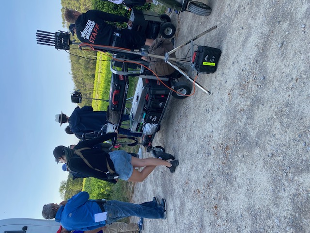 Matériel, chariots et équipements techniques sur le tournage