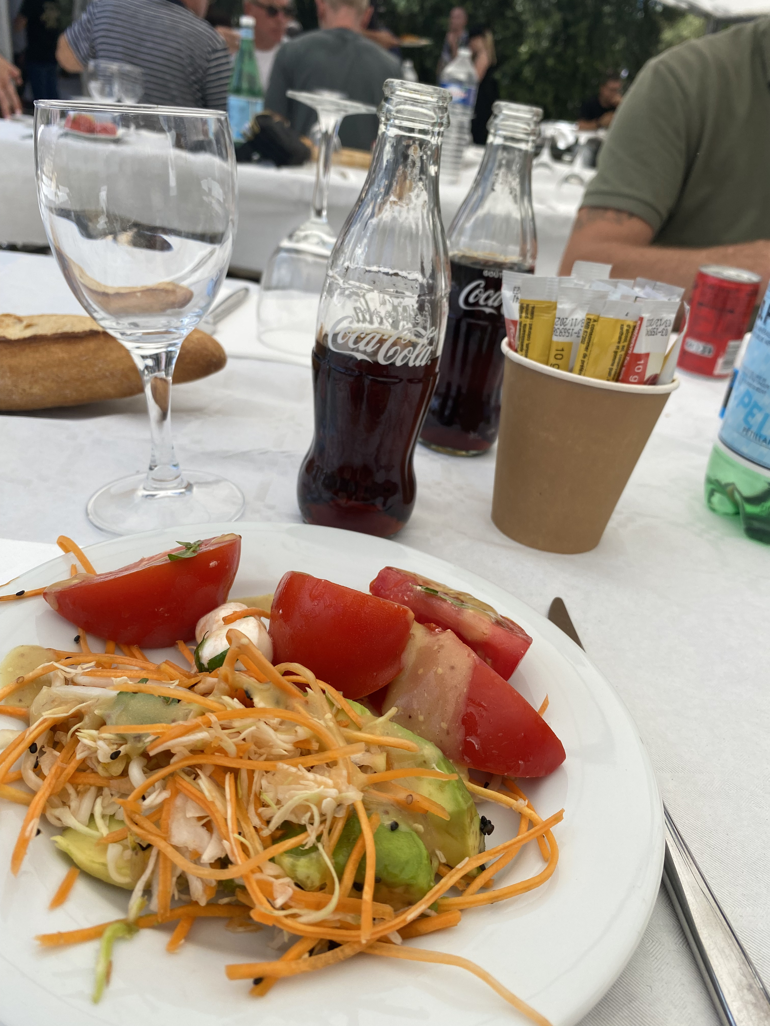 Repas photographié pendant la période de production